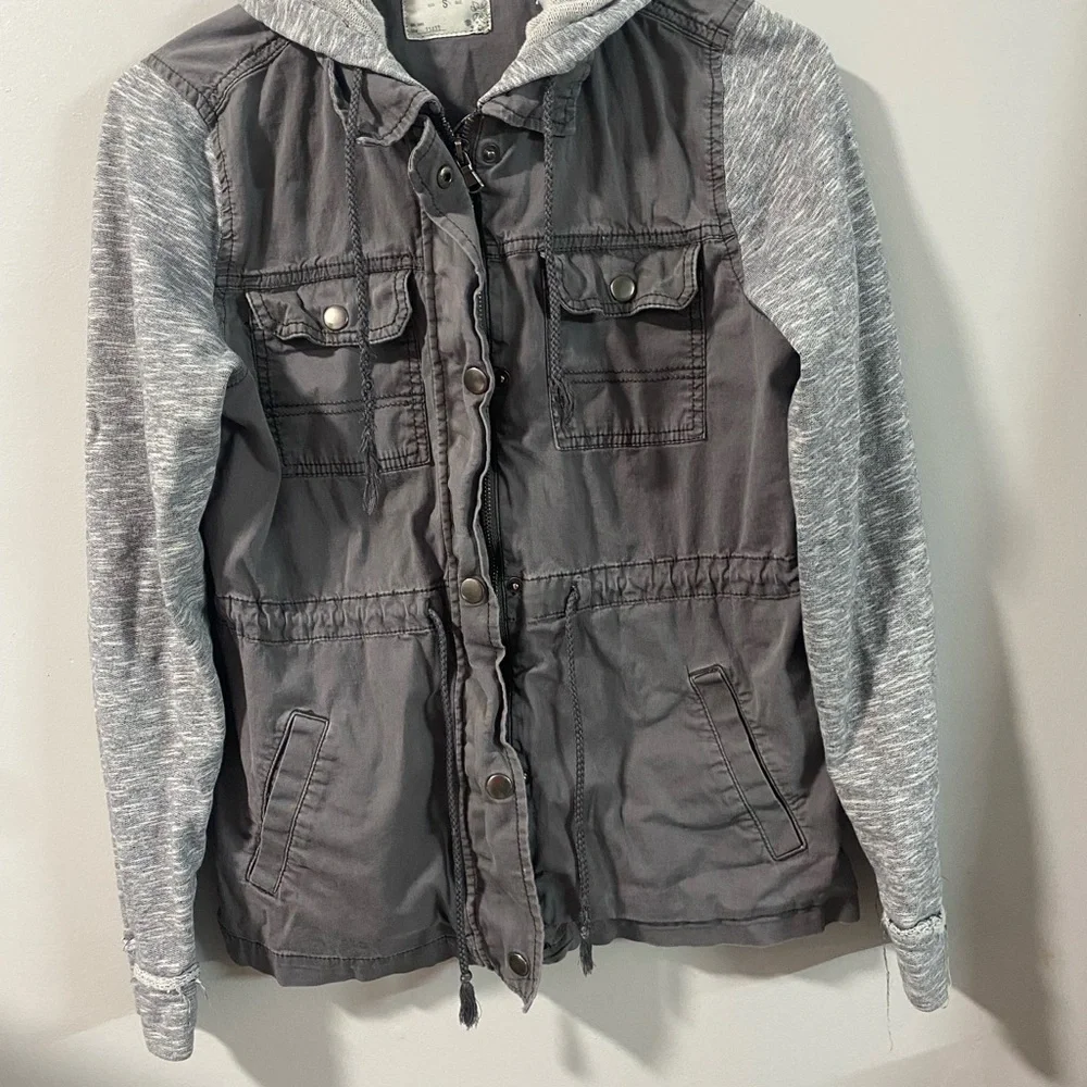Mudd‎ Y2K  Two-Tone Hooded Jacket - Picture 2 of 6